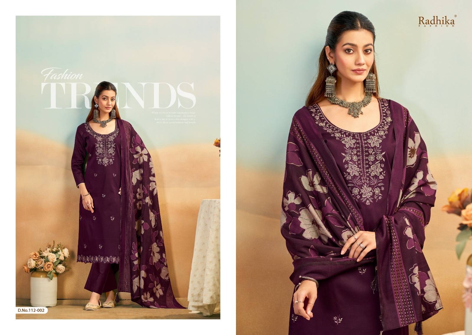  SHAFINAZ BY Azara 112-001 TO 112-006 SERIES Pakistani Stylish Embroidered pure heavy zam cotton Dresses At Wholesale Price